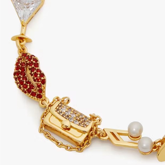 $148 Kate Spade Hit The Town Charm Bracelet NWT - Picture 2 of 6